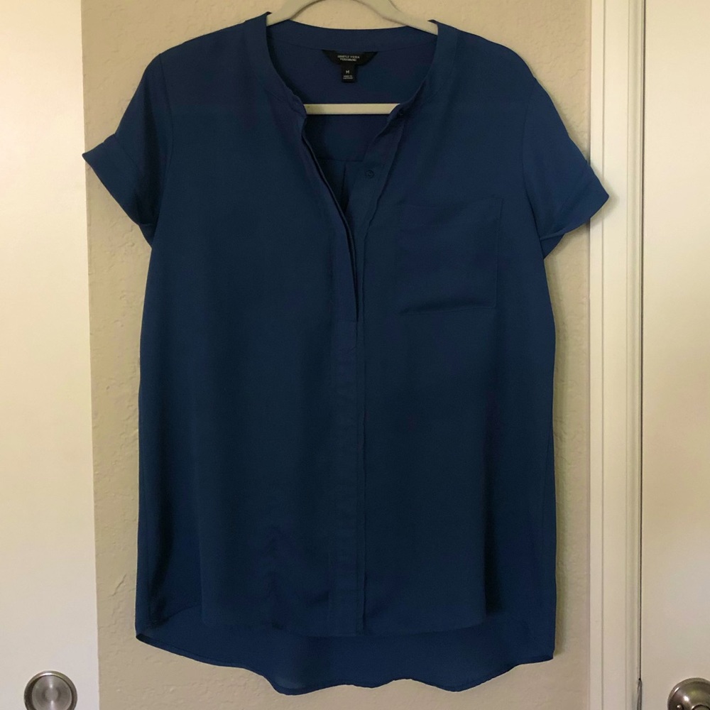 Simply Vera Wang Short Sleeve Blouse